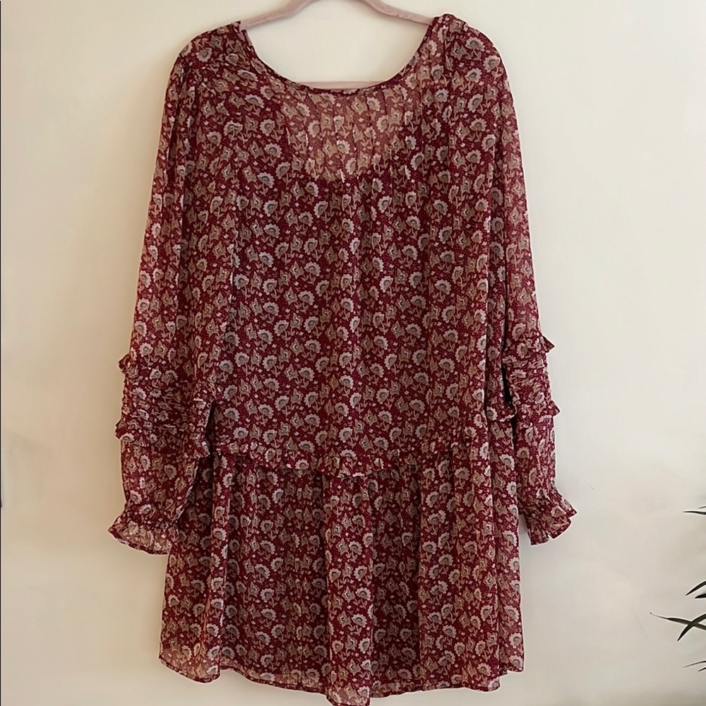 AMERICAN EAGLE Floral Long Sleeve Dress